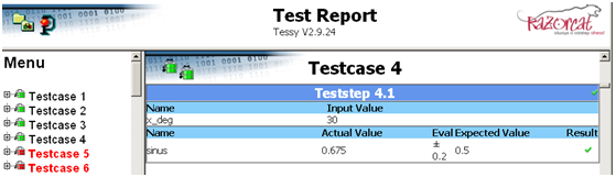 Tessy测试报告生成